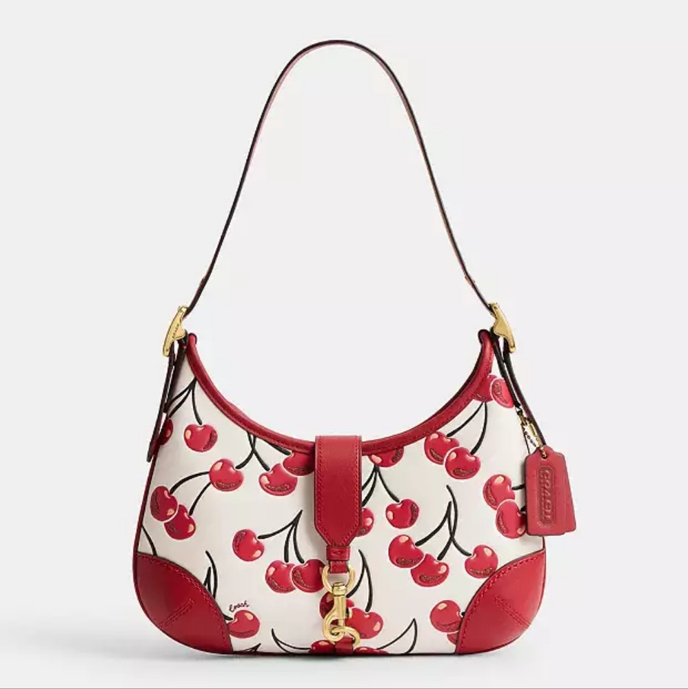 New! Coach Cherry Hampton Hobo Bag #CY936